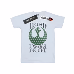 Star Wars Mens Irish I Was A Jedi T-Shirt - XXL, White
