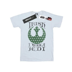 Star Wars Mens Irish I Was A Jedi T-Shirt - XXL, White
