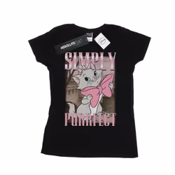 Disney Womens/Ladies Aristocats Marie Simply Purrfect Homage Cotton T-Shirt - S, Black