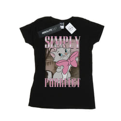 Disney Womens/Ladies Aristocats Marie Simply Purrfect Homage Cotton T-Shirt - S, Black