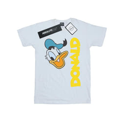 Disney Womens/Ladies Donald Duck Greetings Cotton Boyfriend T-Shirt - S, White