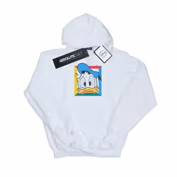 Disney Girls Donald Duck Panicked Hoodie - 9-11 Years, White