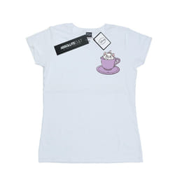 Disney Womens/Ladies Aristocats Marie In Cup Breast Print Cotton T-Shirt - S, White