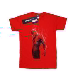 Marvel Womens/Ladies Spider-Man Web Wrap Cotton Boyfriend T-Shirt - XXL, Red