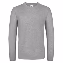 B&C Mens #E150 Long Sleeve T-Shirt - S, Sport Grey