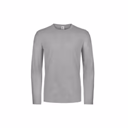 B&C Mens #E190 Long Sleeve T-Shirt - S, Sport Grey