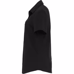 Premier Womens/Ladies Stretch Fit Poplin Short Sleeve Blouse - 2XL, Black