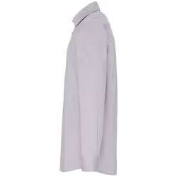 Premier Mens Stretch Fit Poplin Long Sleeve Shirt - XL, Silver