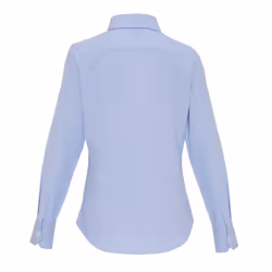 Premier Womens/Ladies Cotton Rich Oxford Stripe Blouse - M, White/Light Blue
