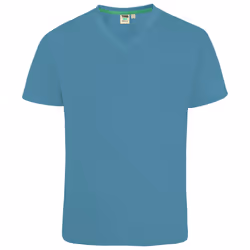 Duke Mens Signature 2 King Size Cotton V Neck T-Shirt - 6XL, Teal