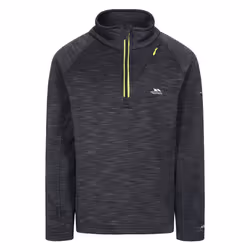 Trespass Childrens Boys Edvin Fleece Top - 5/6 Years, Black Marl