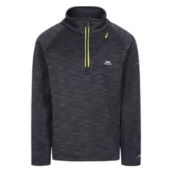 Trespass Childrens Boys Edvin Fleece Top - 5/6 Years, Black Marl