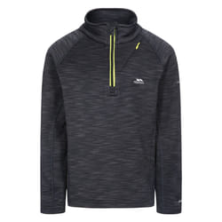 Trespass Childrens Boys Edvin Fleece Top - 7/8 Years, Black Marl