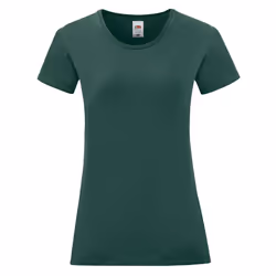 Fruit Of The Loom Womens/Ladies Iconic T-Shirt - S, Forest