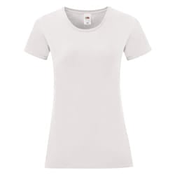 Fruit Of The Loom Womens/Ladies Iconic T-Shirt - 2XL, White