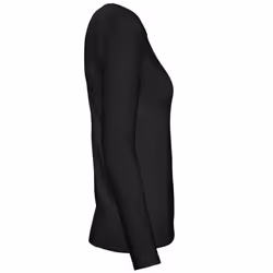 B&C Womens/Ladies #E150 Long Sleeve T-Shirt - XS, Black