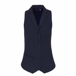 Premier Womens/Ladies Herringbone Waistcoat - L, Navy