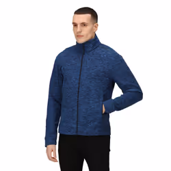 Regatta Mens Thornly Full Zip Marl Fleece Jacket - 2XL, Navy Marl