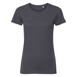 Russell Womens/Ladies Authentic Pure Organic Tee - XS, Convoy Grey