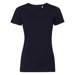 Russell Womens/Ladies Authentic Pure Organic Tee - XS, French Navy