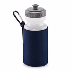 Quadra Water Bottle And Fabric Sleeve Holder (Pack of 2) - One Size, French Navy