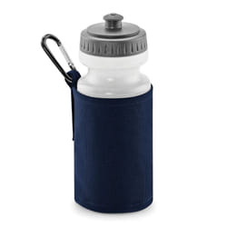 Quadra Water Bottle And Fabric Sleeve Holder (Pack of 2) - One Size, French Navy