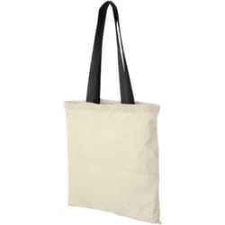 Bullet Nevada Cotton Tote (Pack Of 2) - One Size, Natural/Solid Black