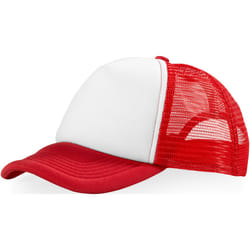 Bullet Trucker 5 Panel Cap (Pack of 2) - One Size, Red/White
