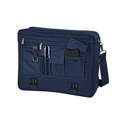 Quadra Portfolio Briefcase Bag - 12 Litres (Pack of 2) - One Size, French Navy