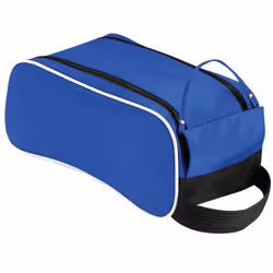 Quadra Teamwear Shoe Bag - 9 Litres (Pack of 2) - One Size, Bright Royal/Black/White