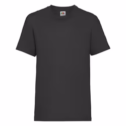 Fruit Of The Loom Childrens/Kids Unisex Valueweight Short Sleeve T-Shirt (Pack of 2) - 12-13, Black
