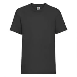 Fruit Of The Loom Childrens/Kids Unisex Valueweight Short Sleeve T-Shirt (Pack of 2) - 12-13, Black