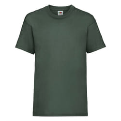 Fruit Of The Loom Childrens/Kids Unisex Valueweight Short Sleeve T-Shirt (Pack of 2) - 12-13, Bottle Green