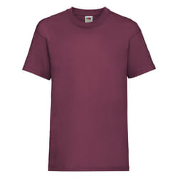 Fruit Of The Loom Childrens/Kids Unisex Valueweight Short Sleeve T-Shirt (Pack of 2) - 12-13, Burgundy