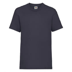 Fruit Of The Loom Childrens/Kids Unisex Valueweight Short Sleeve T-Shirt (Pack of 2) - 12-13, Deep Navy