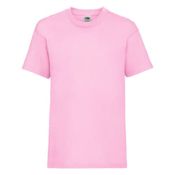 Fruit Of The Loom Childrens/Kids Unisex Valueweight Short Sleeve T-Shirt (Pack of 2) - 12-13, Light Pink