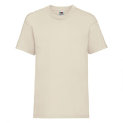 Fruit Of The Loom Childrens/Kids Unisex Valueweight Short Sleeve T-Shirt (Pack of 2) - 12-13, Natural