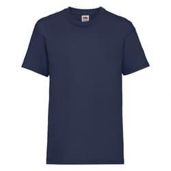 Fruit Of The Loom Childrens/Kids Unisex Valueweight Short Sleeve T-Shirt (Pack of 2) - 12-13, Navy