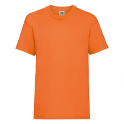 Fruit Of The Loom Childrens/Kids Unisex Valueweight Short Sleeve T-Shirt (Pack of 2) - 12-13, Orange