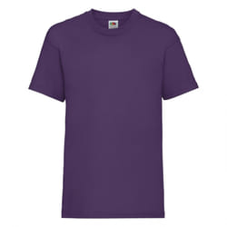 Fruit Of The Loom Childrens/Kids Unisex Valueweight Short Sleeve T-Shirt (Pack of 2) - 12-13, Purple