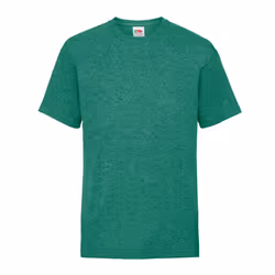 Fruit Of The Loom Childrens/Kids Unisex Valueweight Short Sleeve T-Shirt (Pack of 2) - 12-13, Retro Heather Green
