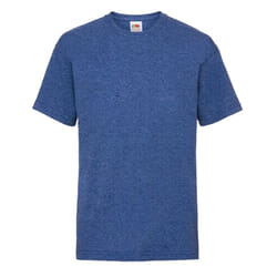 Fruit Of The Loom Childrens/Kids Unisex Valueweight Short Sleeve T-Shirt (Pack of 2) - 12-13, Retro Heather Royal