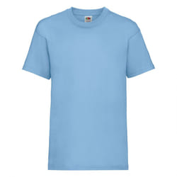 Fruit Of The Loom Childrens/Kids Unisex Valueweight Short Sleeve T-Shirt (Pack of 2) - 12-13, Sky Blue