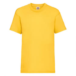 Fruit Of The Loom Childrens/Kids Unisex Valueweight Short Sleeve T-Shirt (Pack of 2) - 12-13, Sunflower
