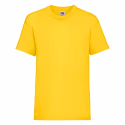 Fruit Of The Loom Childrens/Kids Unisex Valueweight Short Sleeve T-Shirt (Pack of 2) - 12-13, Yellow