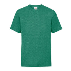 Fruit Of The Loom Childrens/Kids Unisex Valueweight Short Sleeve T-Shirt (Pack of 2) - 9-11, Retro Heather Green