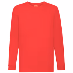 Fruit Of The Loom Childrens/Kids Long Sleeve T-Shirt (Pack of 2) - 12-13, Red