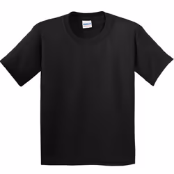 Gildan Childrens Unisex Heavy Cotton T-Shirt (Pack Of 2) - XS, Black