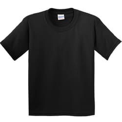 Gildan Childrens Unisex Heavy Cotton T-Shirt (Pack Of 2) - XS, Black