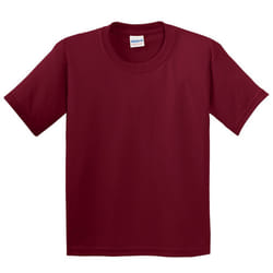 Gildan Childrens Unisex Heavy Cotton T-Shirt (Pack Of 2) - XL, Cardinal